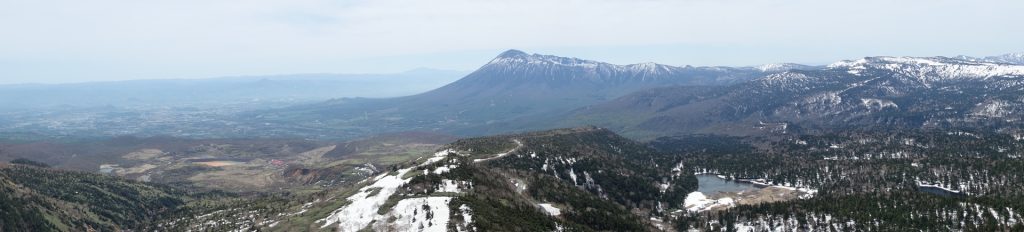旧八幡平スキー場から岩手山